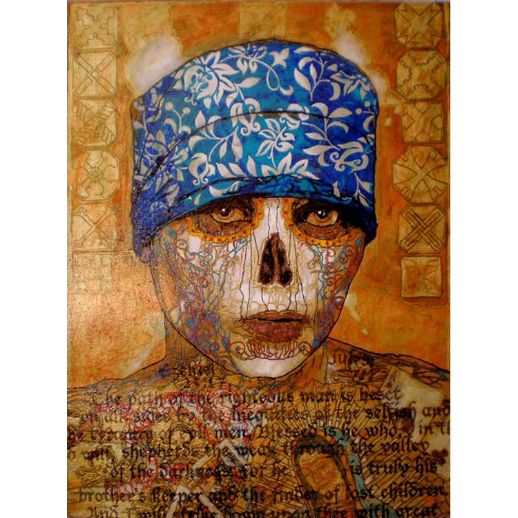 Double Barrel Shotgun Sugar Skull I by George Yepes