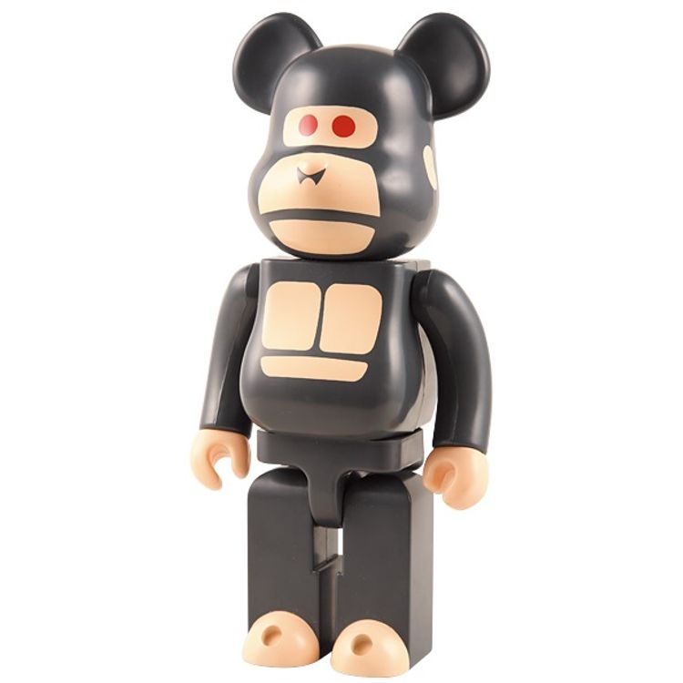 Little Friend Be@rbrick Black - 400% by X-Large