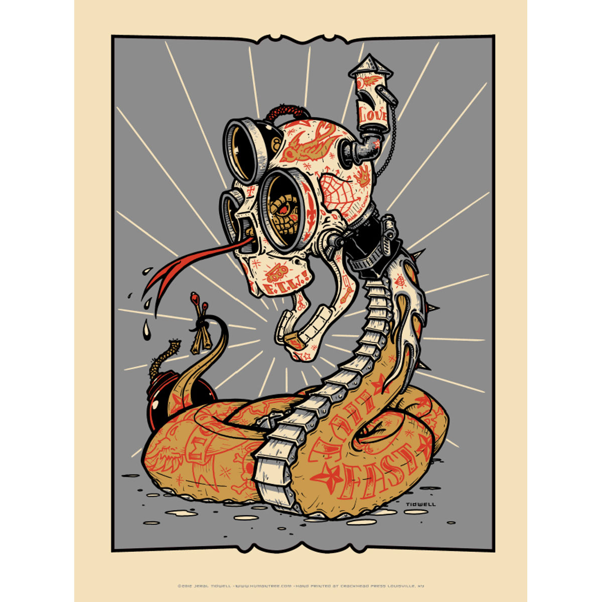 Hot Rod Tattooed Snake