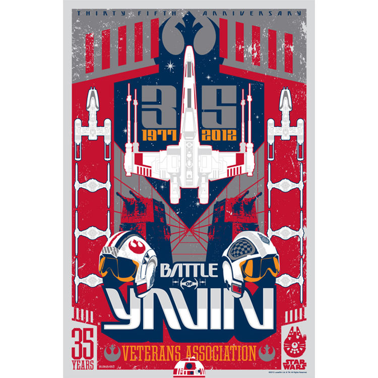 The Battle of Yavin - Metallic Variant by Mark Daniels