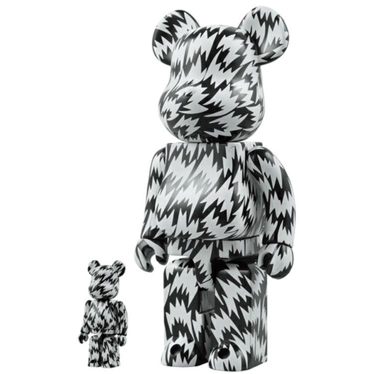 Eley Kishimoto (Black & White) - 100% & 400% Set Be@rbrick by Eley Kishimoto