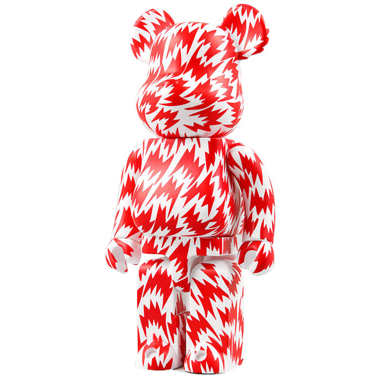 Eley Kishimoto (White & Red) - 100% & 400% Set Be@rbrick by Eley Kishimoto