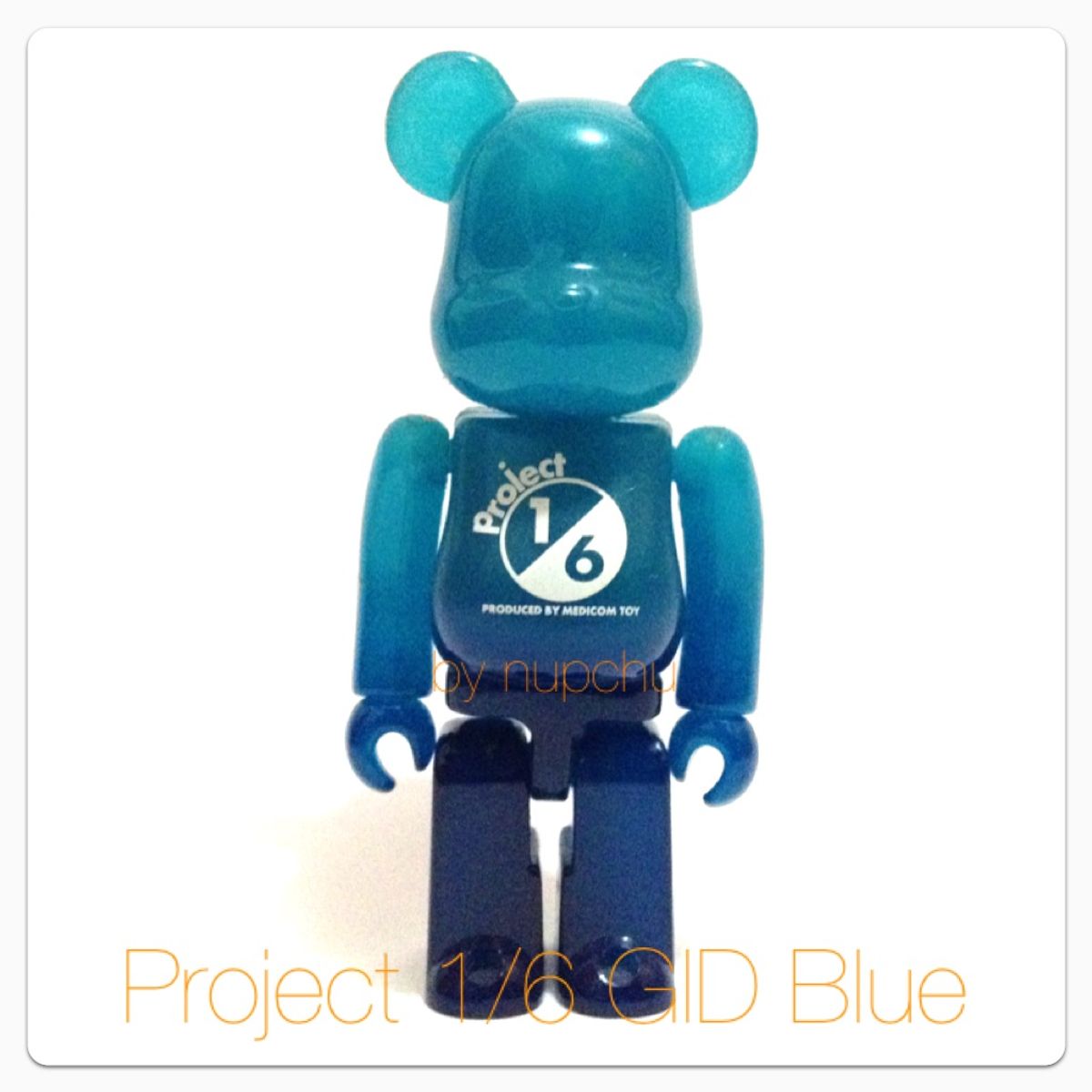 Project 1/6 - Blue Glow in the Dark (GID) 100% Be@rbrick