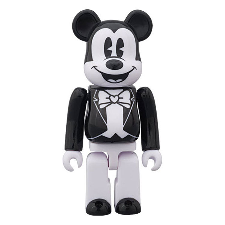 BABBI ♥ 100% Be@rbrick - Valentine (Mickey Mouse - Black) by Babbi