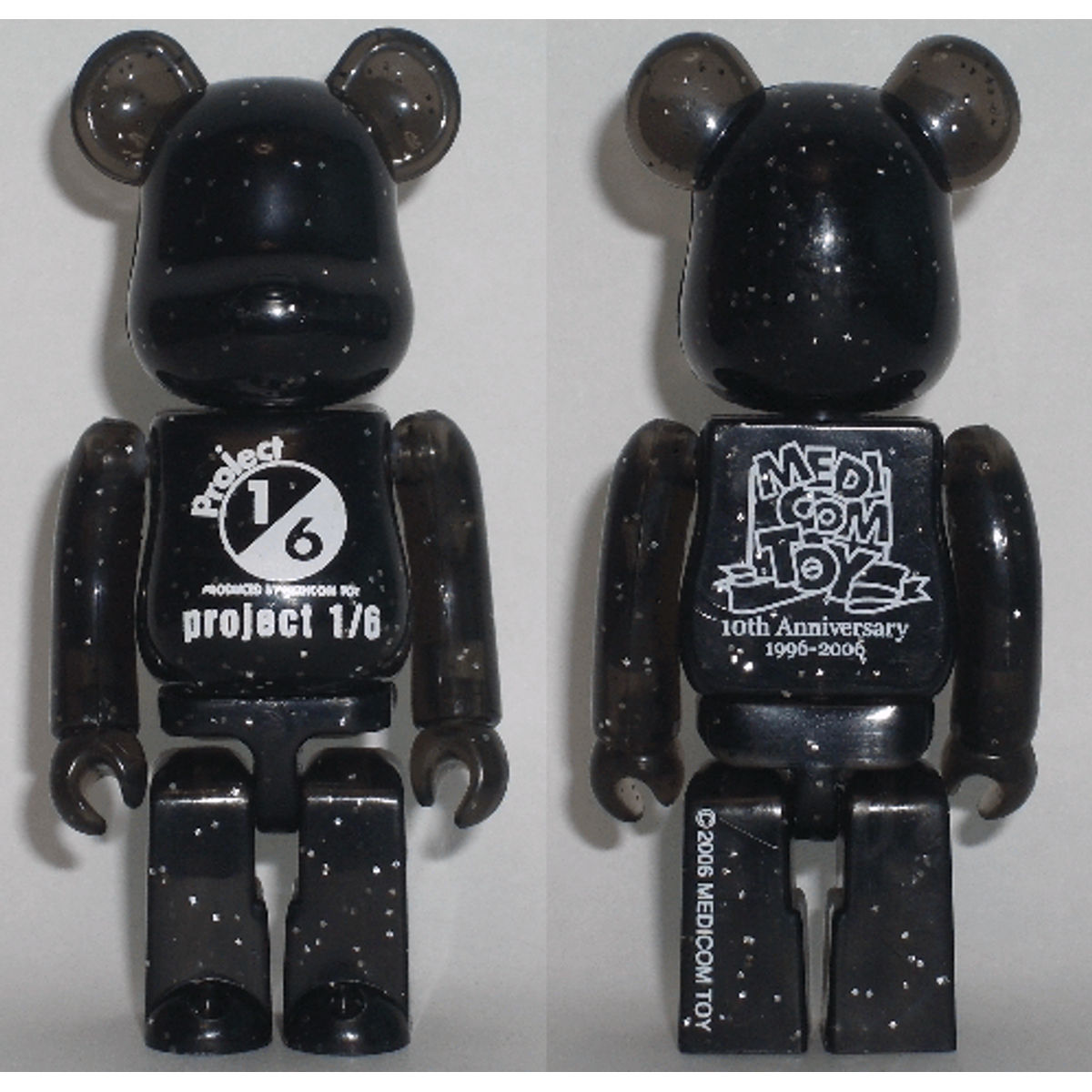 Project 1/6 - Clear Black 100% Be@rbrick