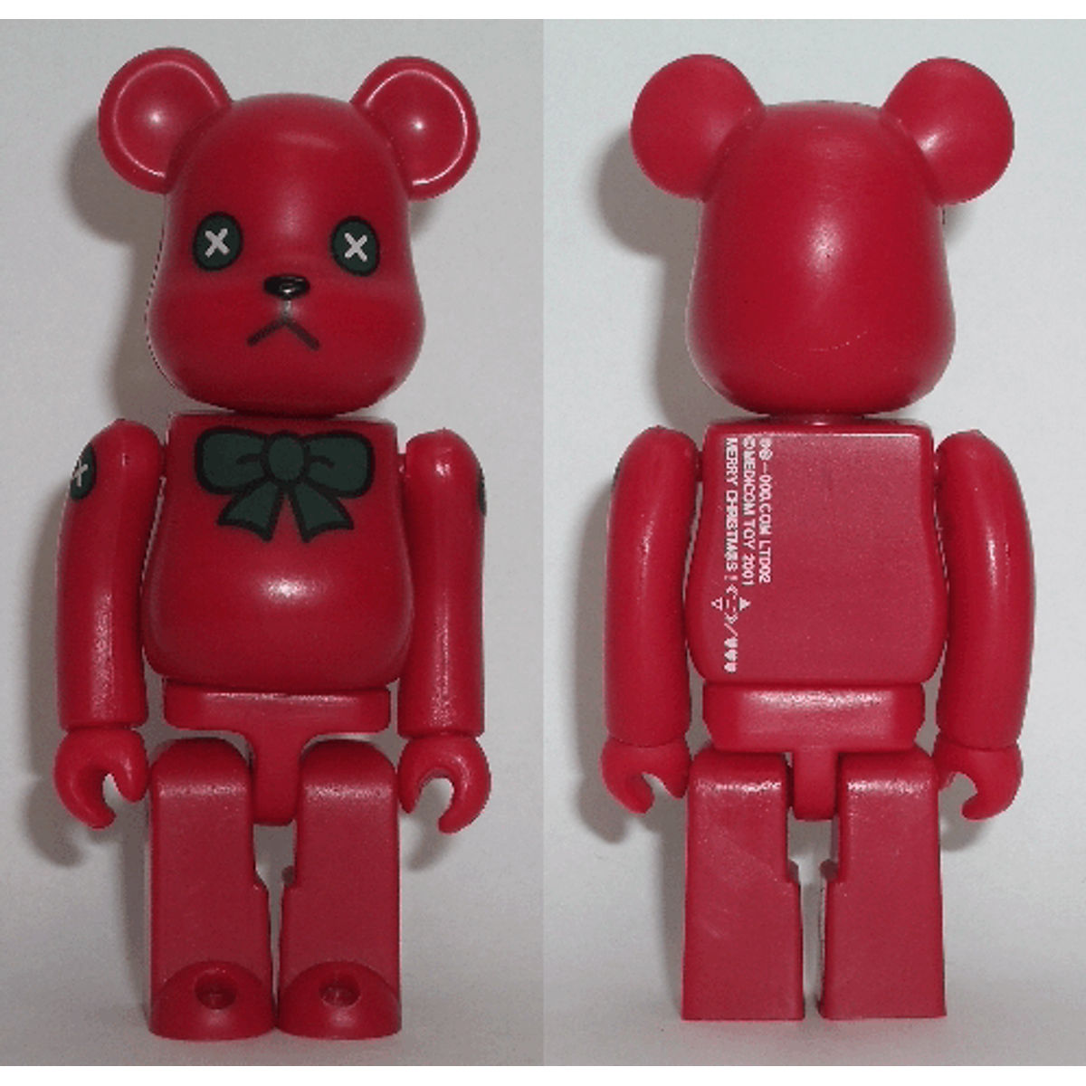 X'mas Twin - 2001 Red 100% Be@rbrick