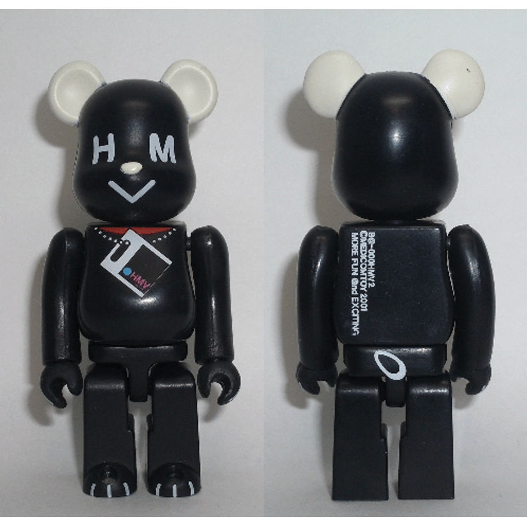 HMV 2 - Black Dog 100% Be@rbrick by HMV