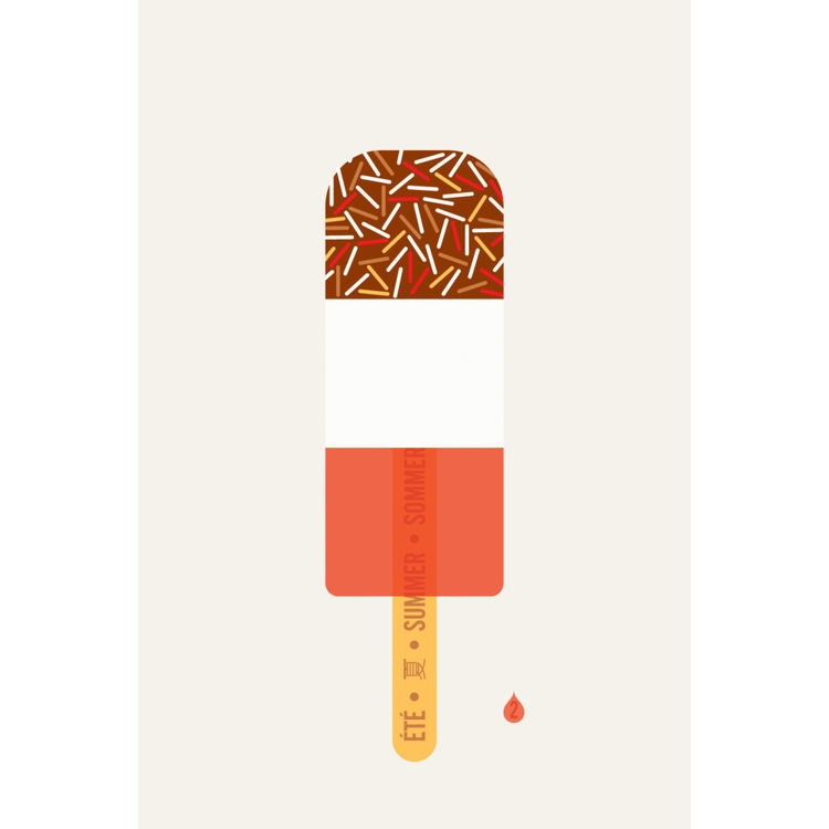Fab Ice Lolly Art Print - No.2 by Sean Mort