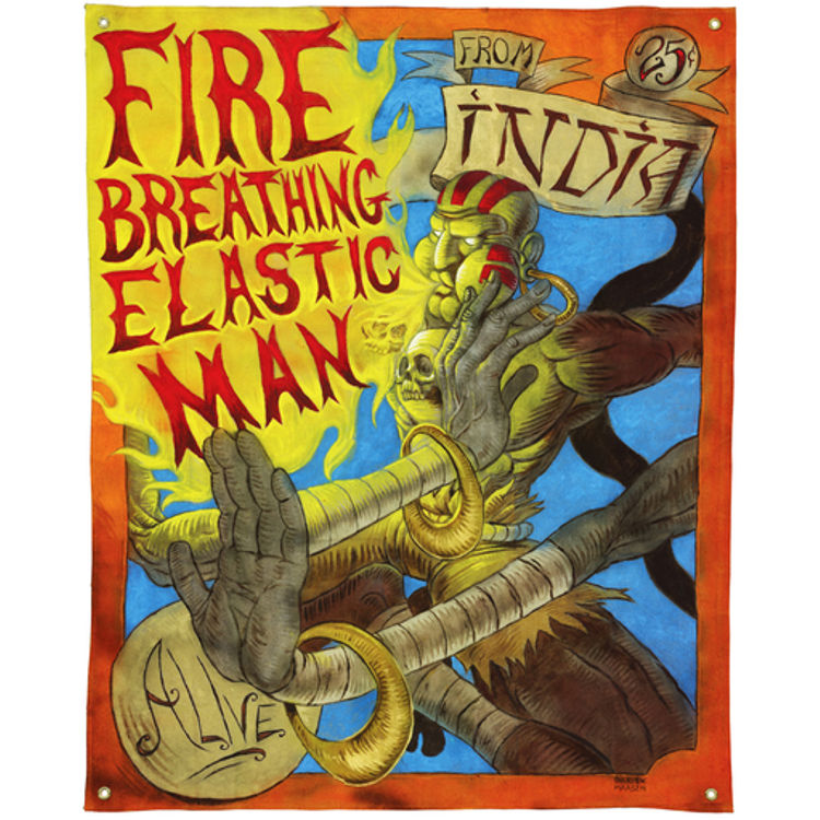 Fire Breathing Elastic Man From India by Darick Maasen