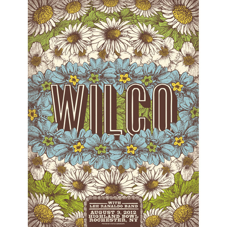 Wilco - Rochester NY 2012 by Status Serigraph (Justin Helton)