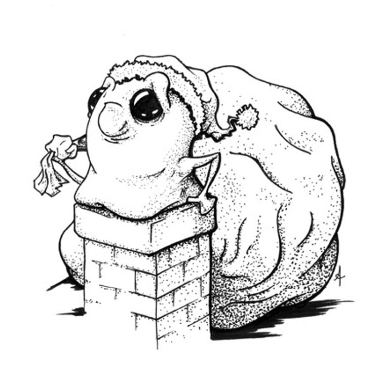 Santa Monster by Adam Connor