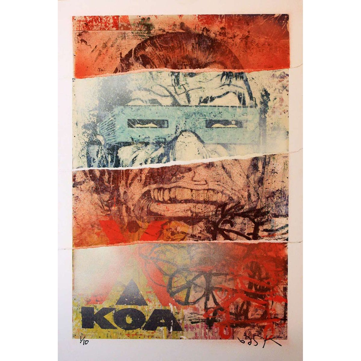 Camping with Mole-Man - Hand-Embellished AP