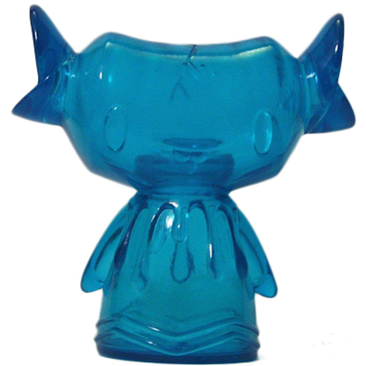 Clear Blue Unpainted Fenton by Brian Flynn