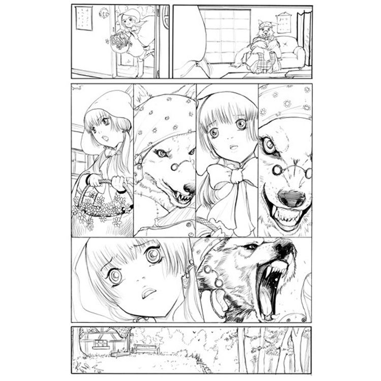 Fractured Fables Little Red Riding Hood Page 4 by Camilla d'Errico