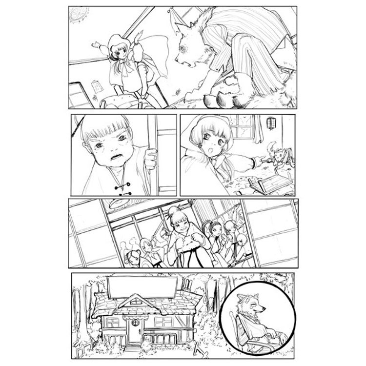 Fractured Fables Little Red Riding Hood Page 5 by Camilla d'Errico