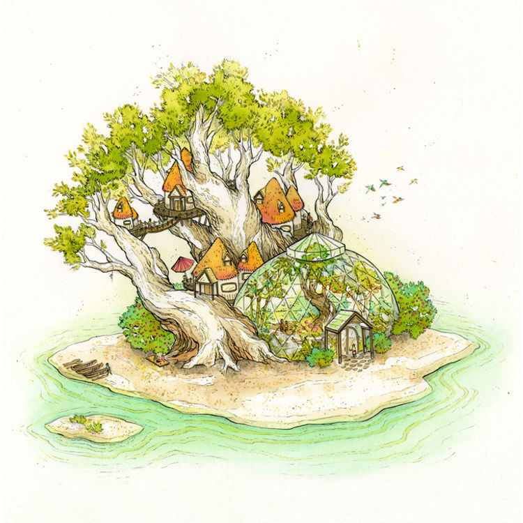 Arboreal Island by Nicole Gustafsson