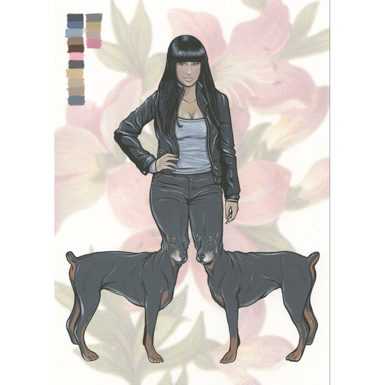 Nicki Minaj w/ dog legs by Steve Seeley