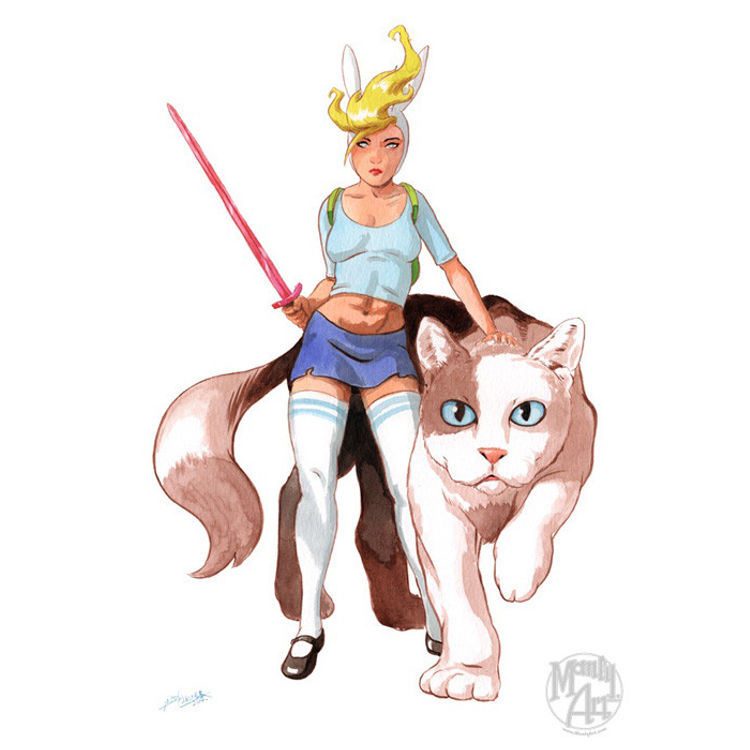 Fionna & Cake by ManlyArt (Jason Chalker)