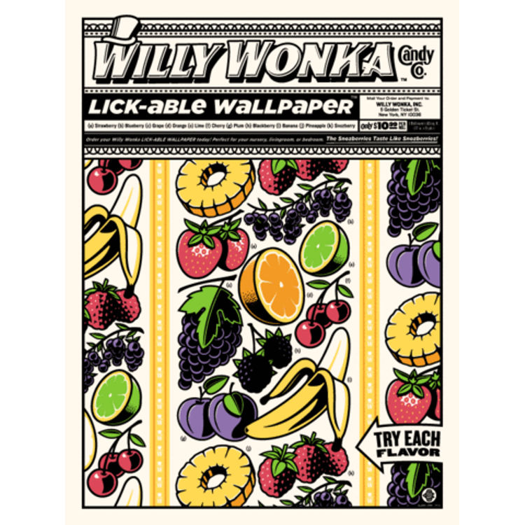 Lickable Wallpaper by Clark Orr