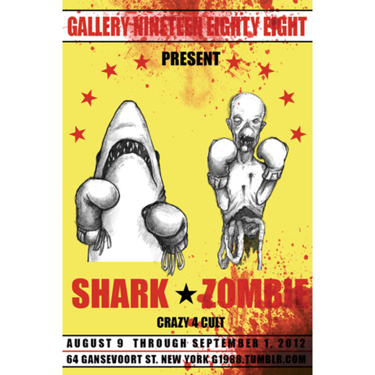 Shark Vs. Zombie by Keith Noordzy