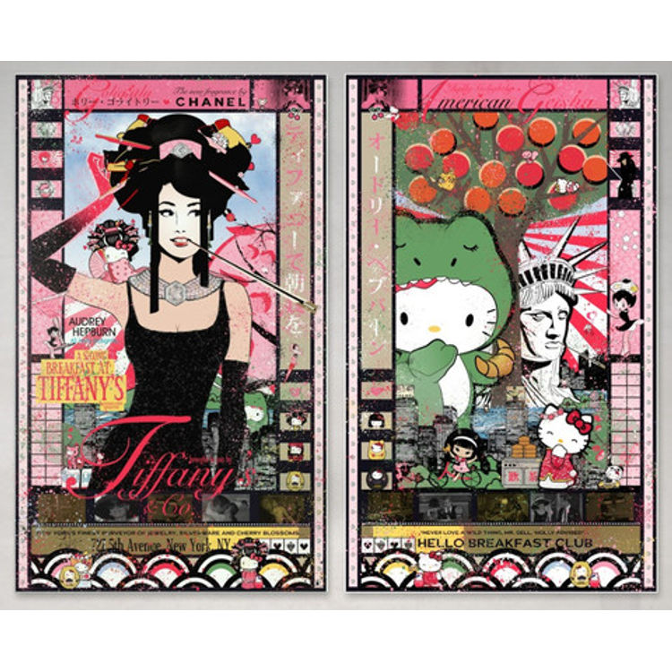 Hello Breakfast, Kitty Golightly (Diptych) by Sean D'Anconia