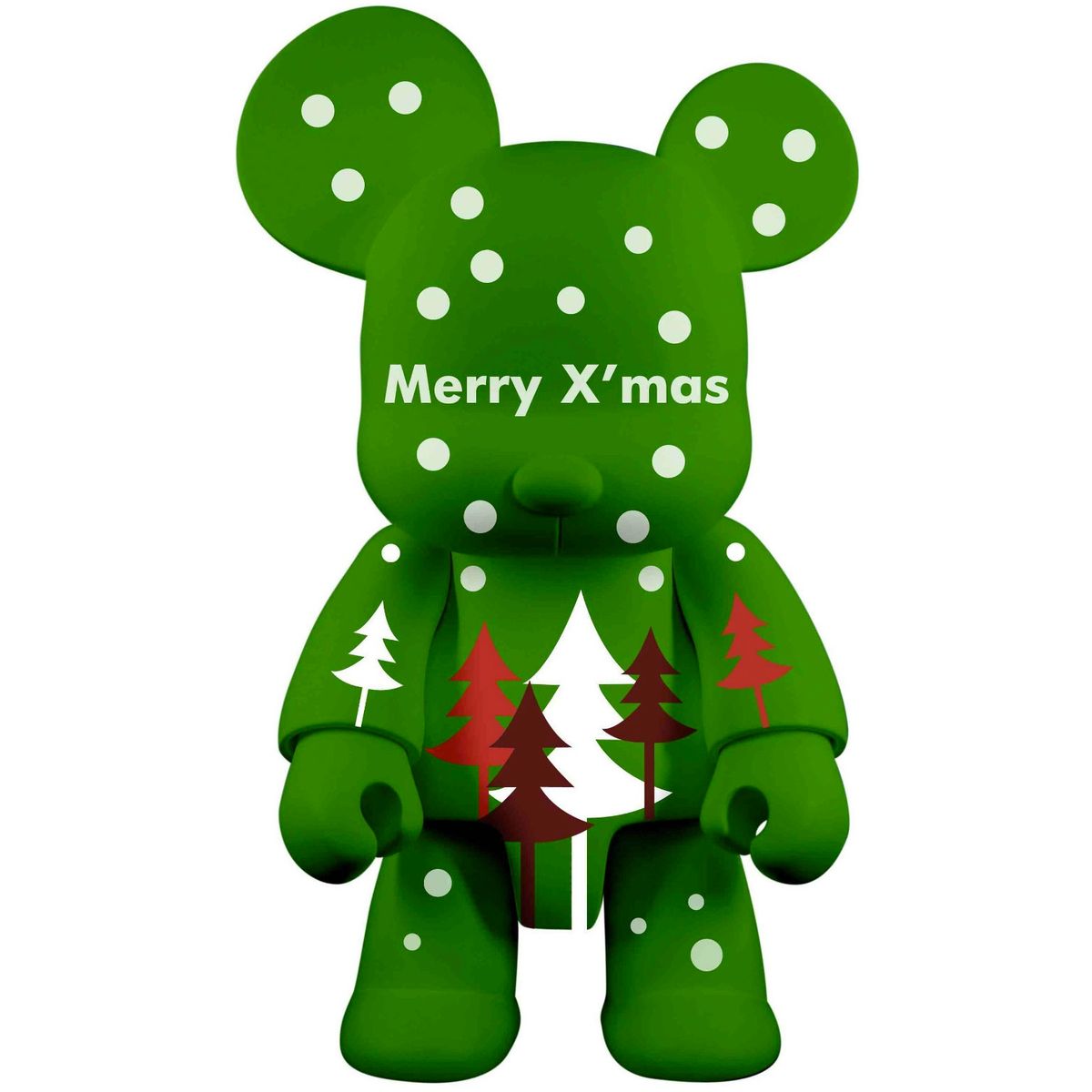 Merry X'Mas Bear Qee - Green