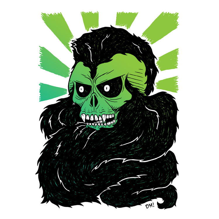 Bearded Skull by Double Haunt