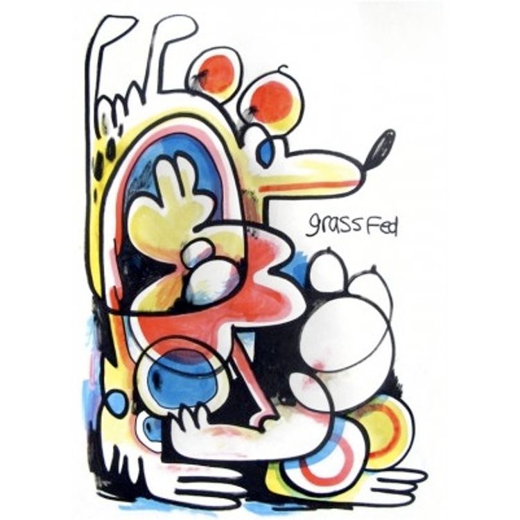 Grassfed by Jon Burgerman