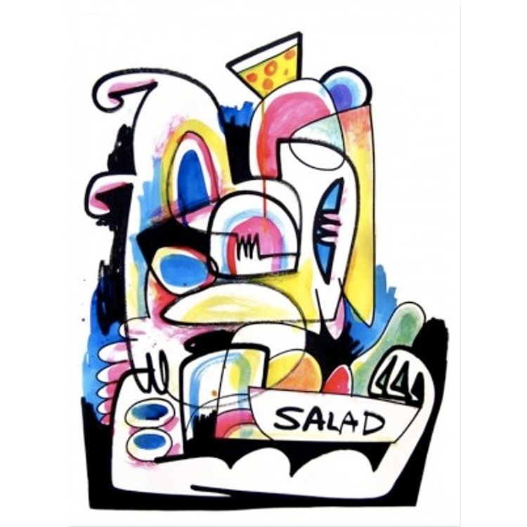 Salad Bowel by Jon Burgerman