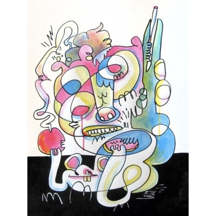 A Whole Heap of Trouble by Jon Burgerman