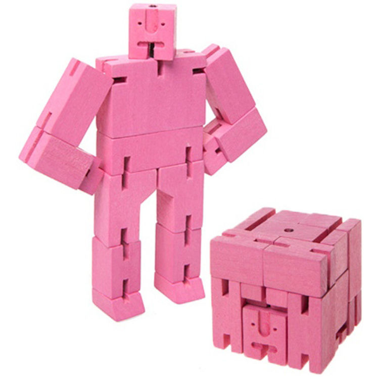 Micro Cubebot - Pink by David Weeks