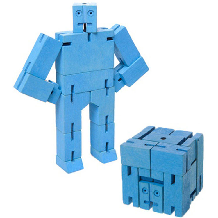 Micro Cubebot - Blue by David Weeks