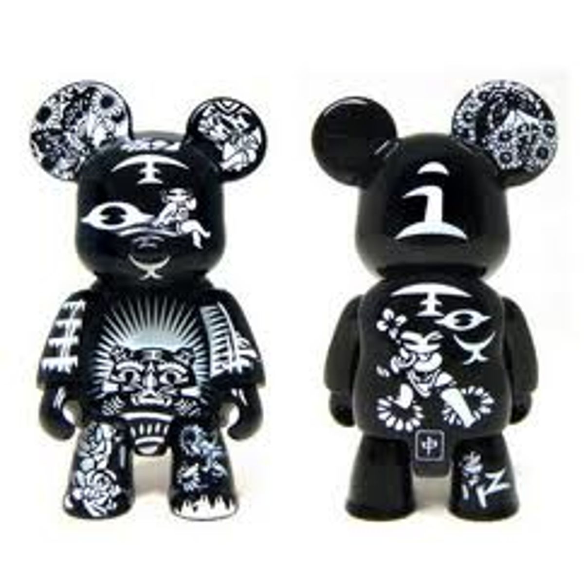 Black Paper Cut Qee Bear