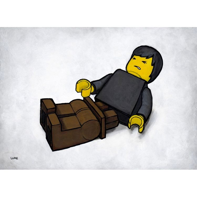 Lego Portrait Series - My Legs! by Luke Chueh