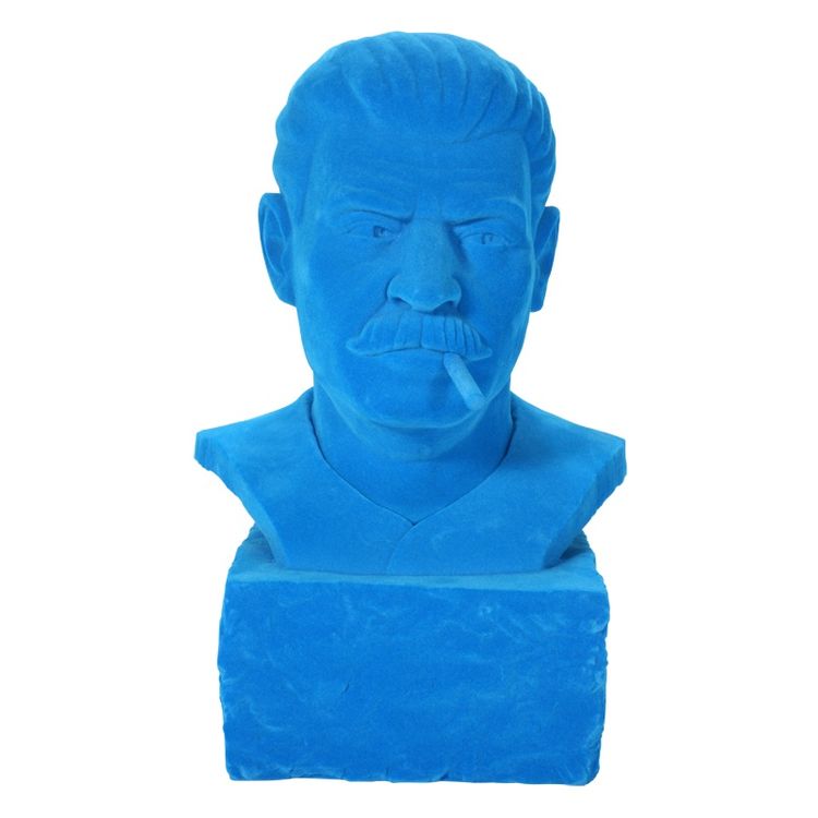 Smokin' Joe Stalin - Blue Flocked by Frank Kozik