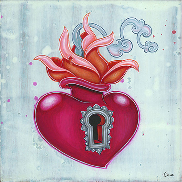 Sacred Keyhole Heart by Caia Koopman