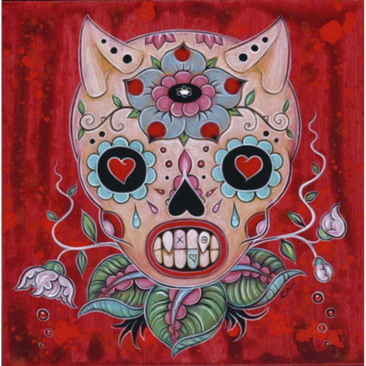 Red Sugar Skull
