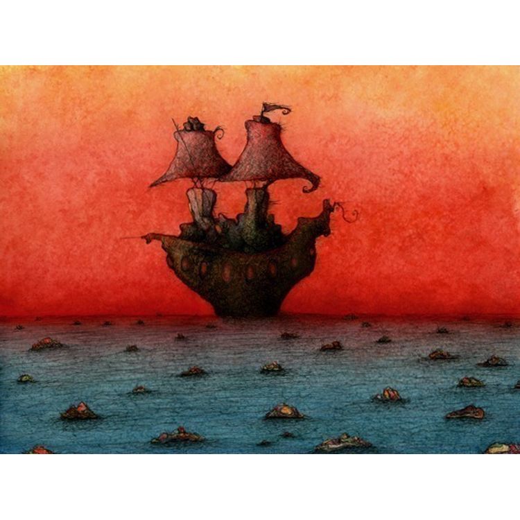 Ships Glide Over Newly Created Seas by Jeannie Lynn Paske