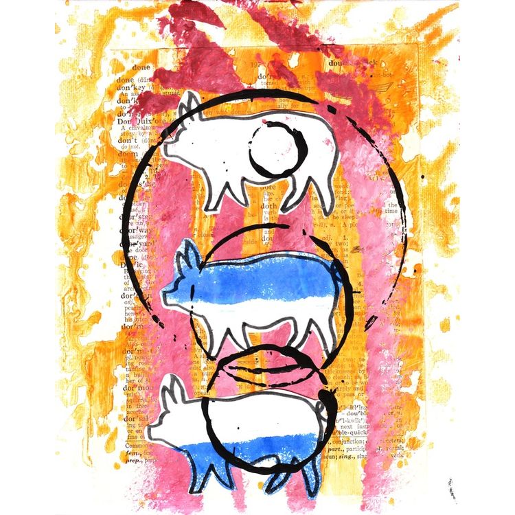 pig trio by Steven Denton