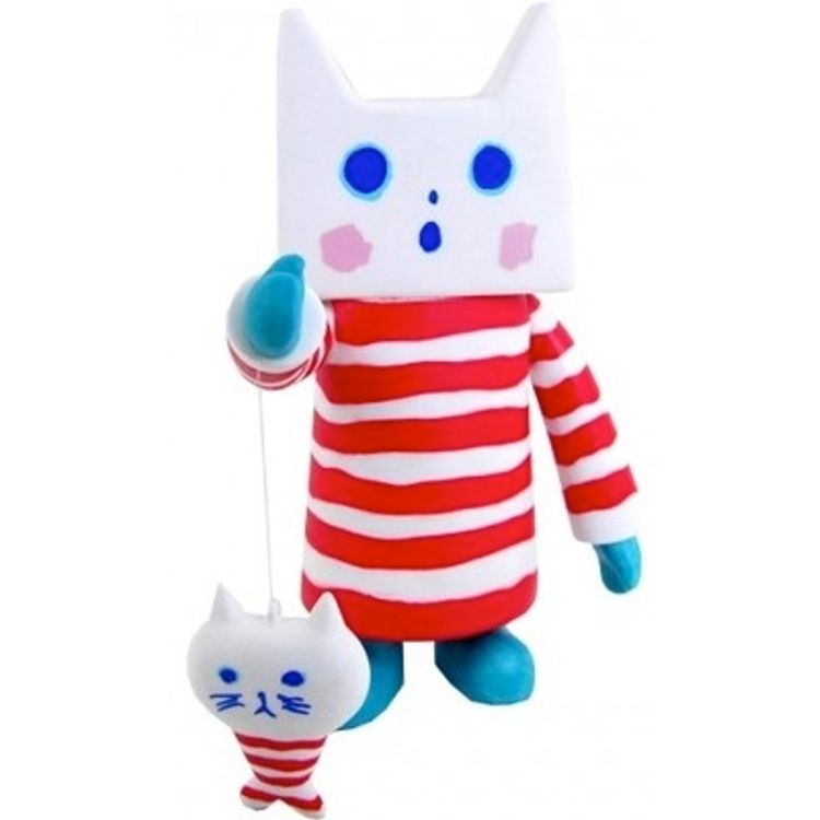 Cat and Carp - Red Stripes by Galle Colle Nekonoko