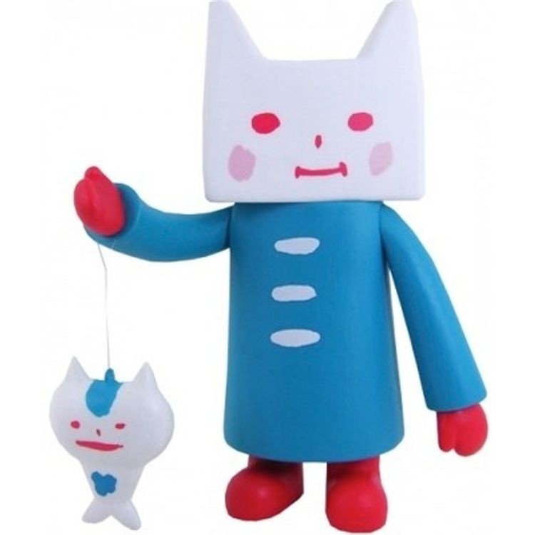 Cat and Carp - Blue by Galle Colle Nekonoko