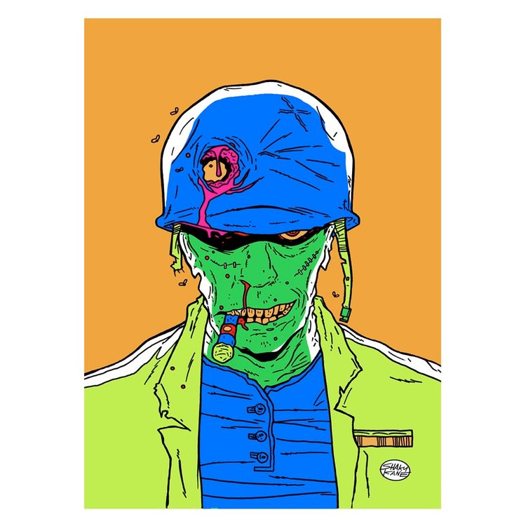 Hateful Dead - Black Light Variant by Shaky Kane