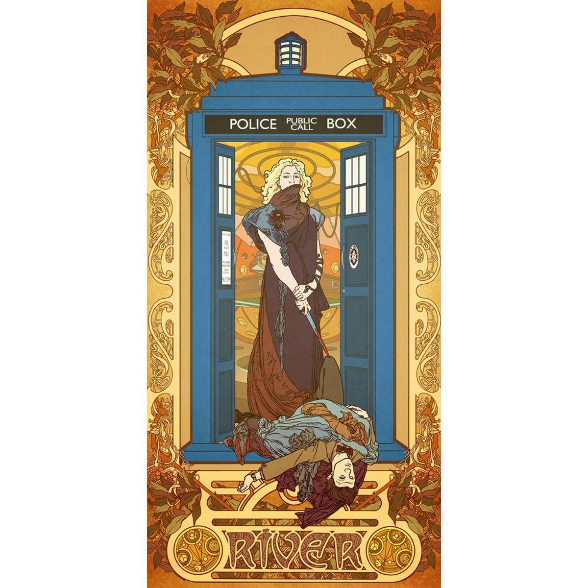 River Song - By Way of Alphonse Mucha