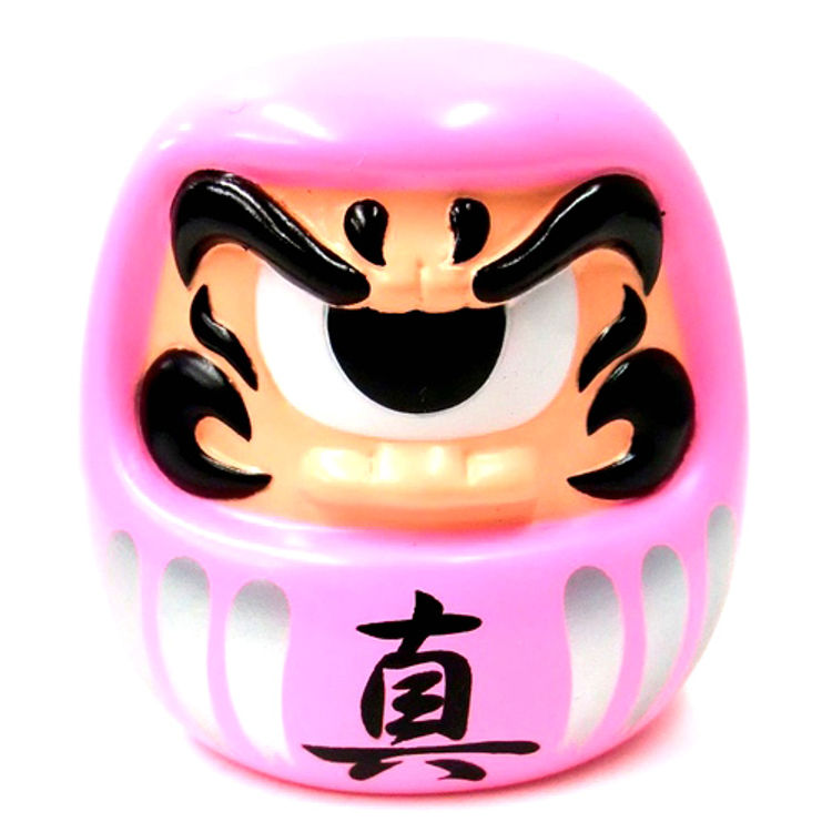 Fortune Daruma - Pink/Silver by Real X Head (Mori Katsura)