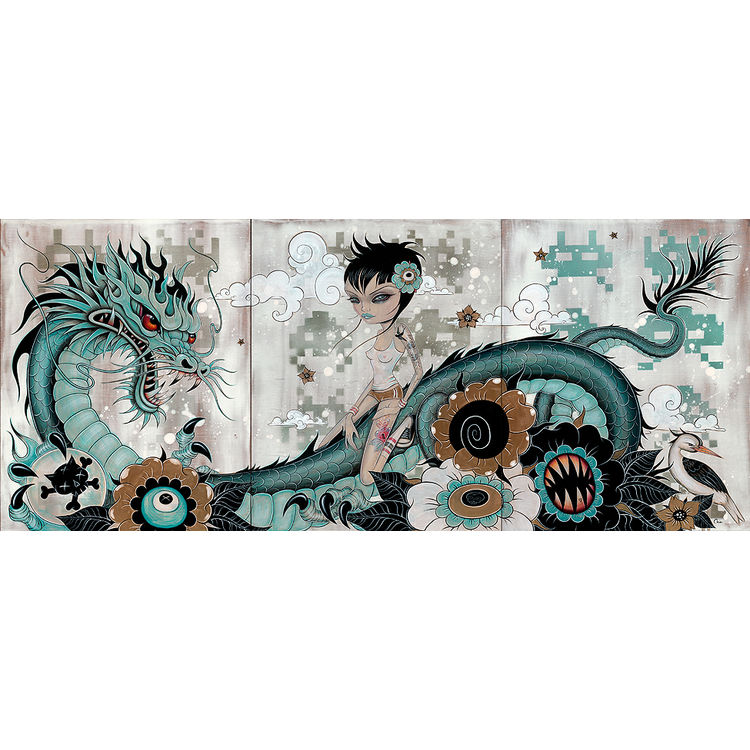Liberty and Blaze - Triptych by Caia Koopman