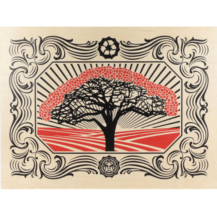 Tree (Wood) by Obey Giant (Shepard Fairey)