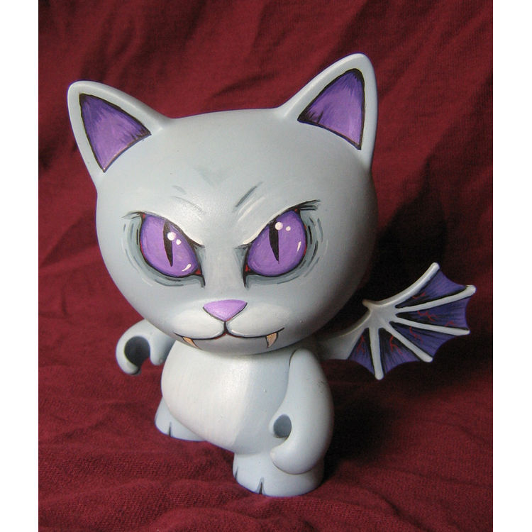 bitey the vampire cat by Reverend Bonobo