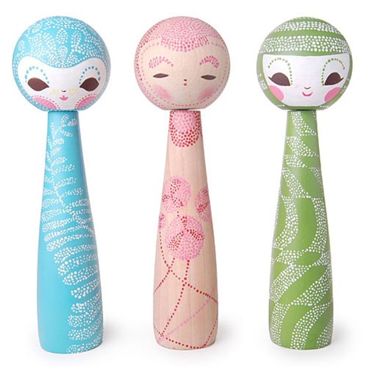 Mix & Match, Collect & Play Kokeshi by Christina Conway