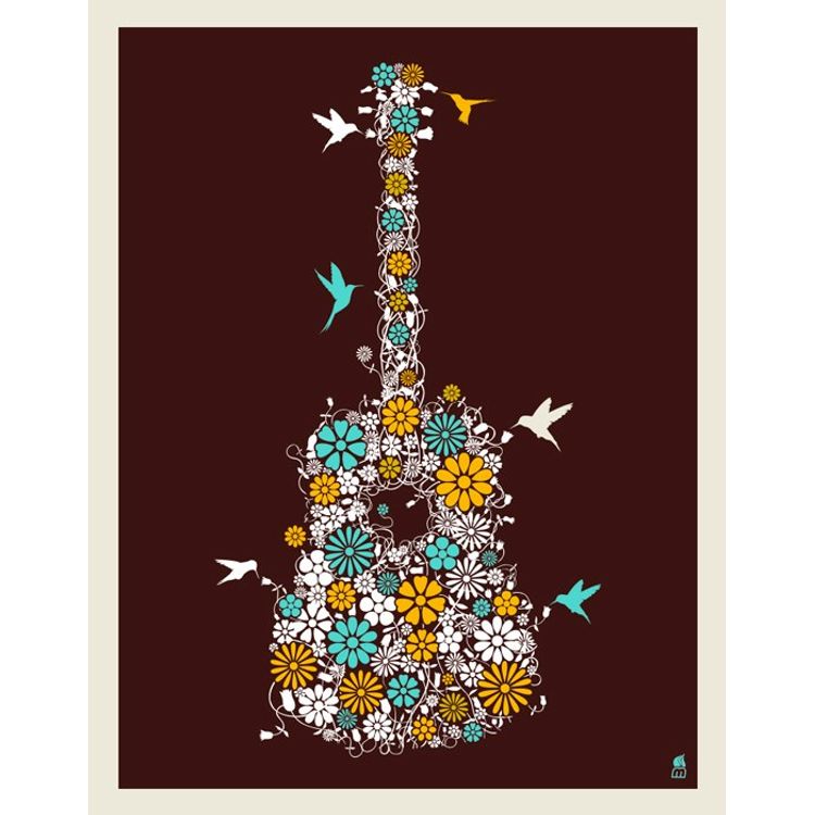 Flower Guitar by Methane Studios