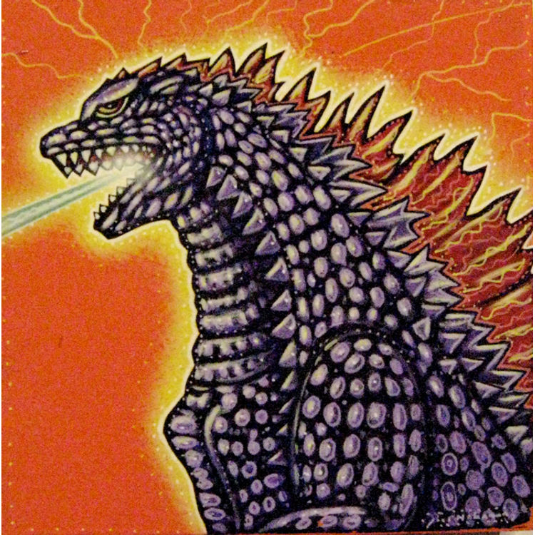 Murasakiiro No Gojira (Purple Godzilla) by Joel Nakamura